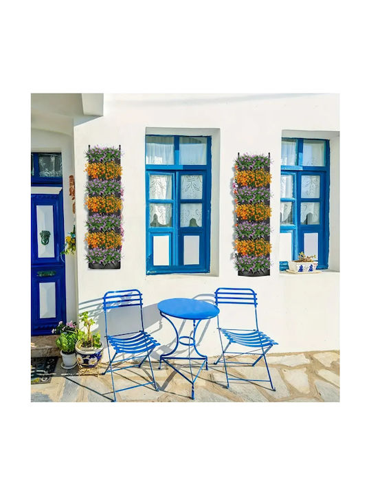 Suport Vertical pentru Flori din Textil Zola cu 7 Buzunare Perfect pentru Plante Aromatice și Suculente Lungime Totală 10