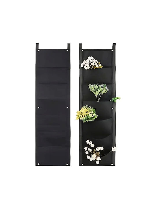 Suport Vertical pentru Flori din Textil Zola cu 7 Buzunare Perfect pentru Plante Aromatice și Suculente Lungime Totală 10