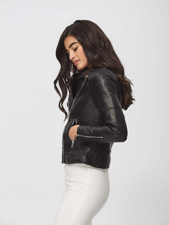Γυναικείο Biker Jacket Μαύρο