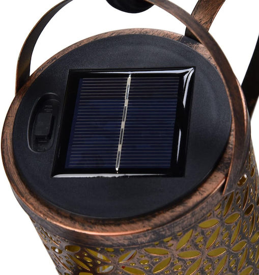 Lampă decorativă solară Ubx Stropitoare de apă Lumină curgătoare 60 LED-uri Lumină alb cald