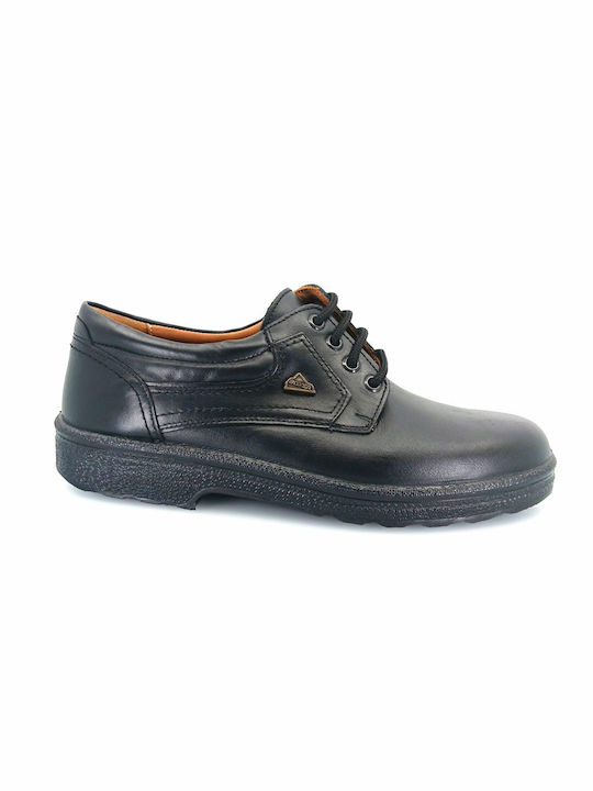 Boxer Men's Leather Casual Shoes Black