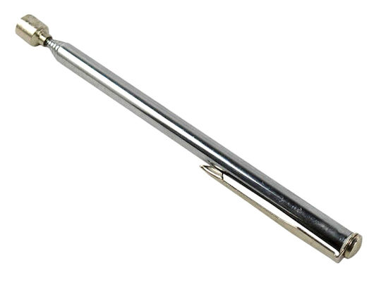 Pull-out Retriever Magnet Zola Screwdriver Style Ergonomic Handle Silver Length 12.5