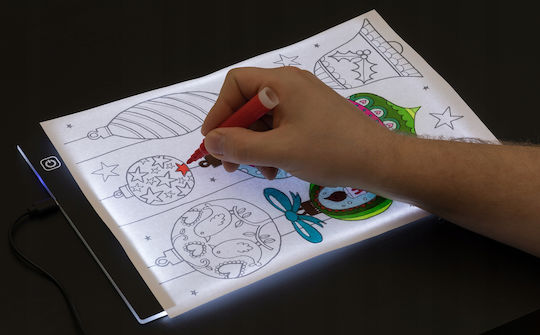 LED-Tablet Zola Light Design Kopiervorlagen Zeichnungen A4 Ultraschlank USB