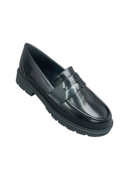 Adam's Shoes Women's Loafers in Black Color