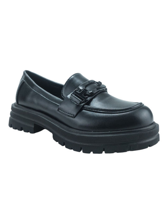 Plato Women's Loafers in Black Color