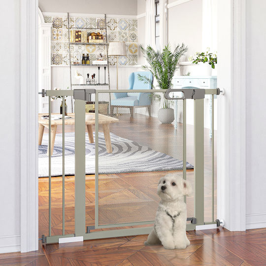 Pawhut Door Dog made of Plastic in Gray Color 103 x 103 x 103cm