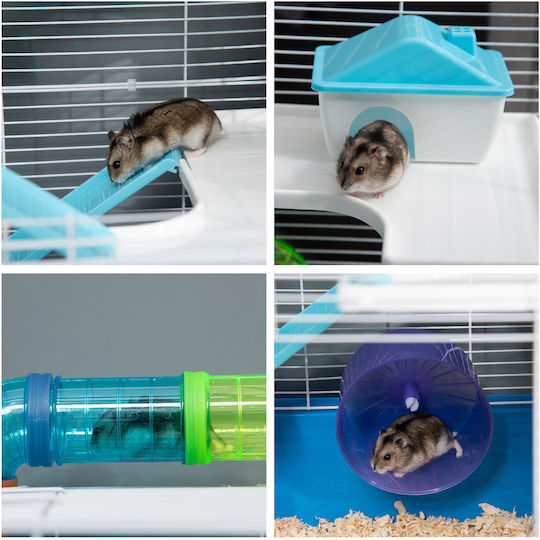 Pawhut Rodent Cage 59x36x69cm