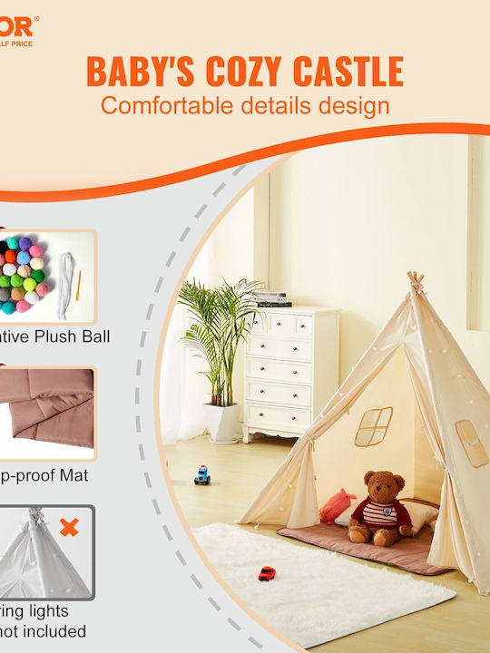 Vevor Vevor Kinder Spielzelt Indisch Orange