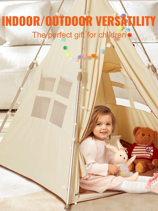 Vevor Kids Indian Teepee Play Tent Orange