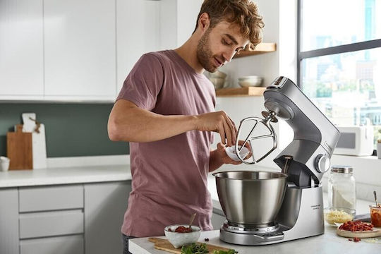 Kenwood Titanium Chef Baker Κουζινομηχανή 1200W με Γυάλινο Κάδο 5lt