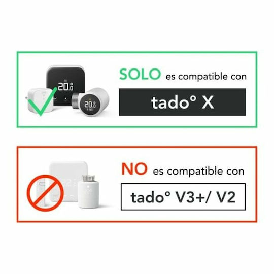 Tado Ecke Radiatorschalter Äußere Schleife ½" für Heizkörpergehäuse