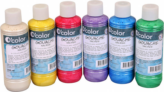 OColor Spezielle Handwerksfarben 250ml 6Stück