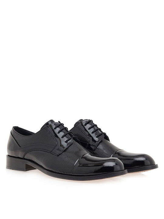 Giovanni Morelli Men's Patent Leather Dress Shoes Black