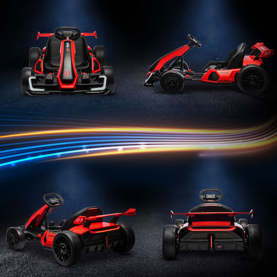Go-Kart Einsitzer Mit Fernbedienung 24 Volt Rote Für 6+ Jahre