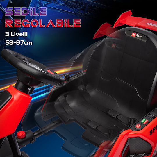 Go-Kart Einsitzer Mit Fernbedienung 24 Volt Rote Für 6+ Jahre
