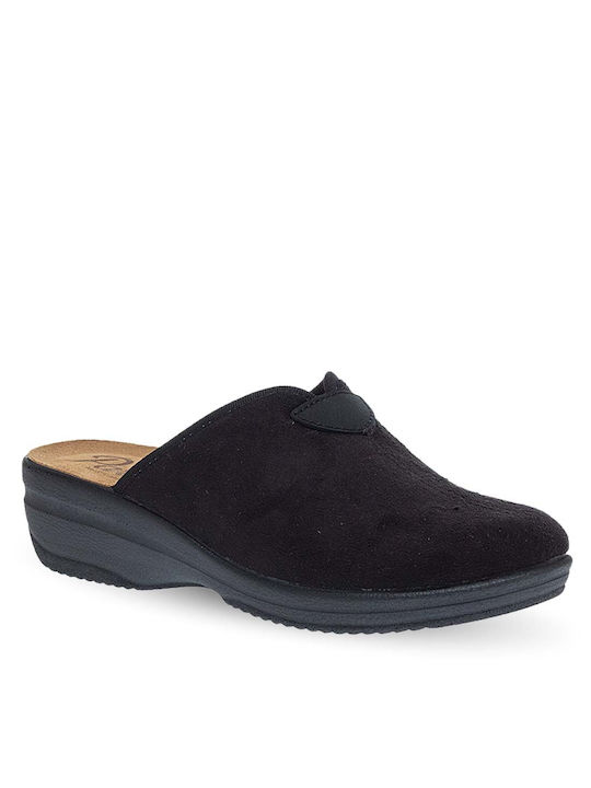 Parex Winter Women's Slippers in Black color