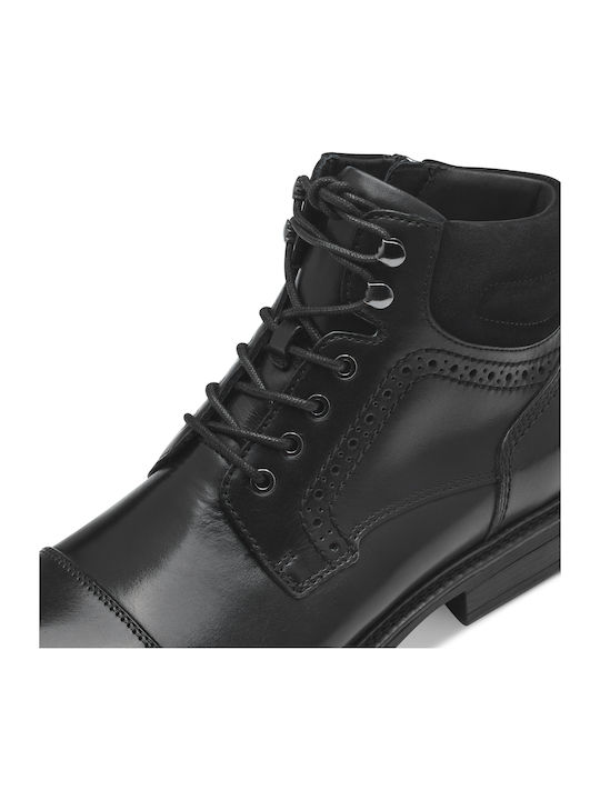 Leather Black Men's Boots Anatomical