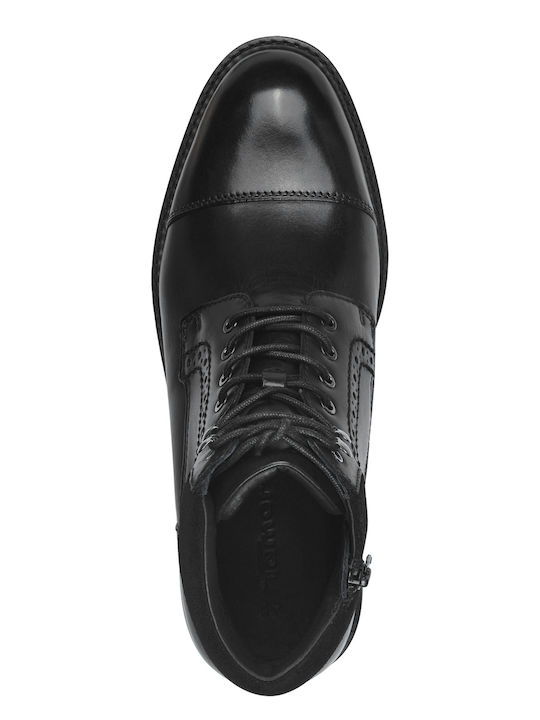 Leather Black Men's Boots Anatomical