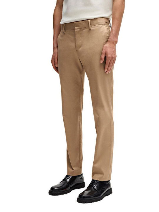 Hugo Boss Men's Trousers Chino in Slim Fit Beige