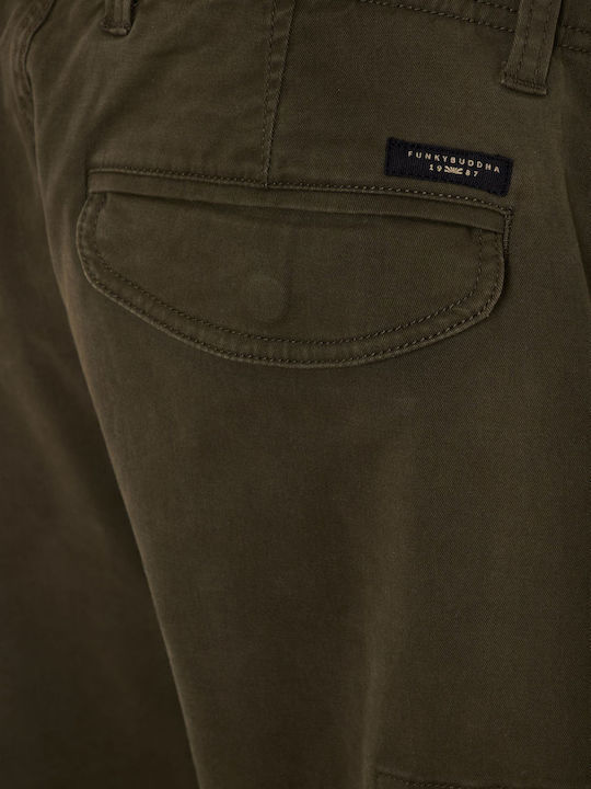 Trousers Cargo in Regular Fit Dusty Olive Khaki