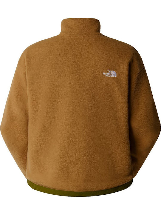 Yumiori Reversible Jacket Herren Fleecejacke Olive-brown