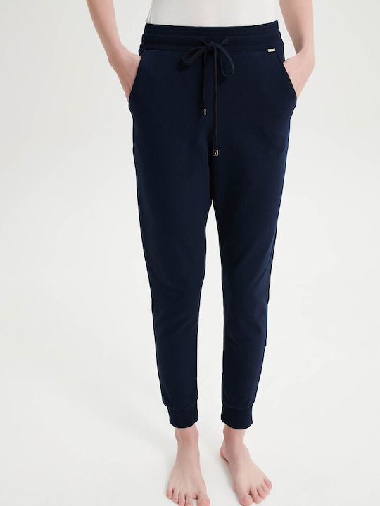 Vamp Hohe Taille Damen-Sweatpants Blue