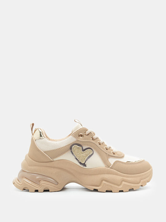 Luigi Damen Chunky Sneakers Beige-dark