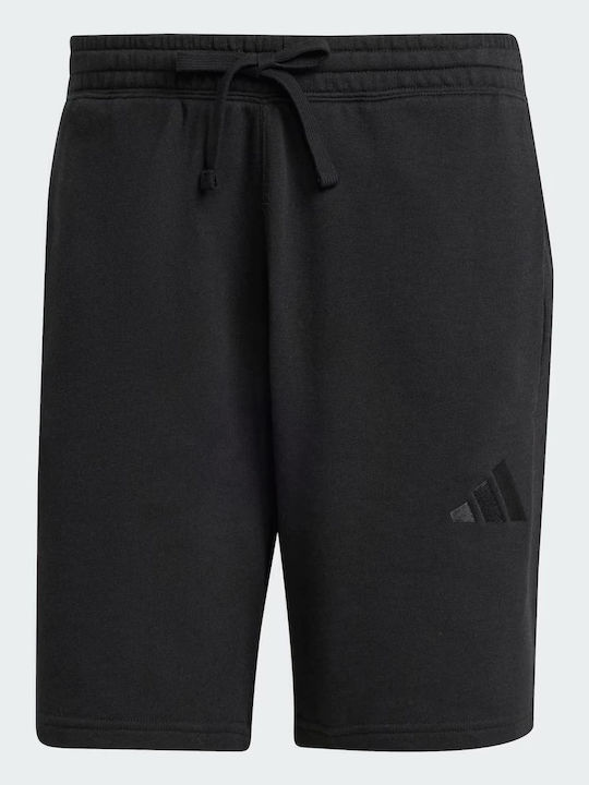 French Terry Men's Athletic Shorts Black