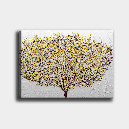 Megapap Golden Tree Πίνακας σε Καμβά 100x70cm