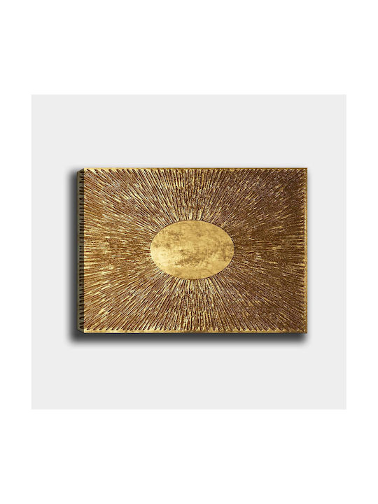 Megapap Golden Sun Πίνακας σε Καμβά 100x70cm