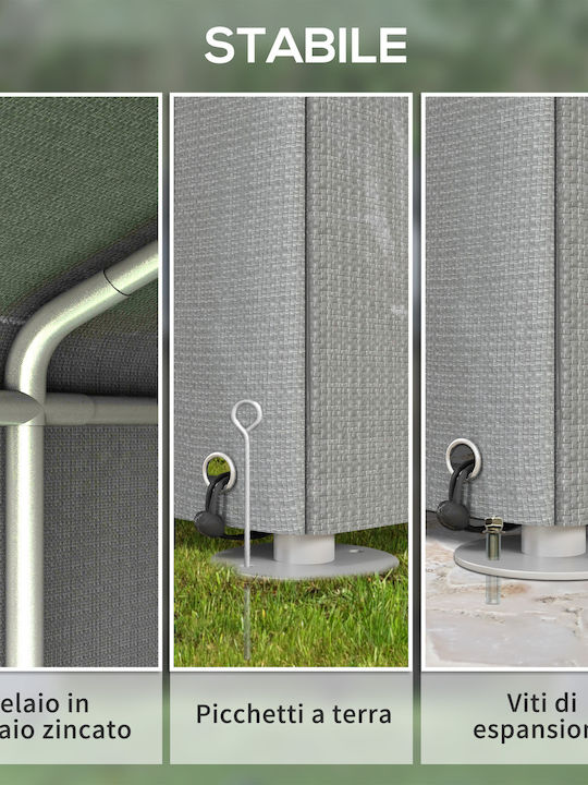 Metallische Gartenhaus Galvanisiert M1.6xP2xH1.72m