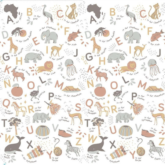 Spielteppich 120*180 * 1cm Alphabet