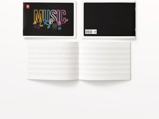 Special Notebooks Music B5 40 Sheets 12pcs (Μiscellaneous Designs/Colors)