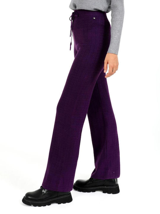 Doca Damen-Sweatpants Jogger Purple