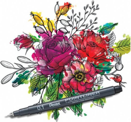 Pentel S20-P Маркер за Рисуване 0.5мм Черен