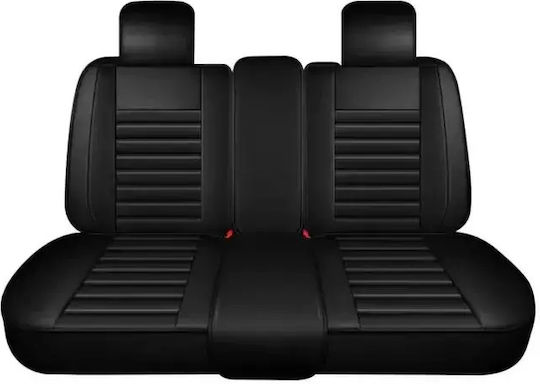 PerVoi Waterproof Car Cover Set 11pcs Leatherette Red / Brown