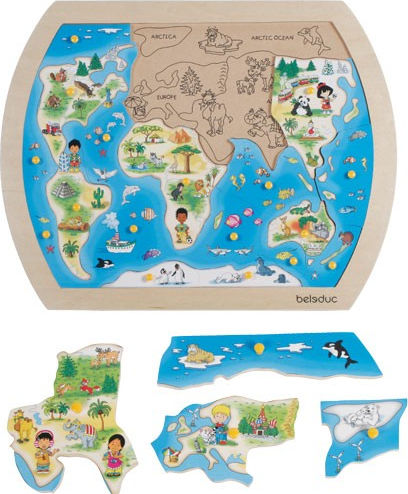 Ξύλινο Παιδικό Puzzle 21pcs Beleduc