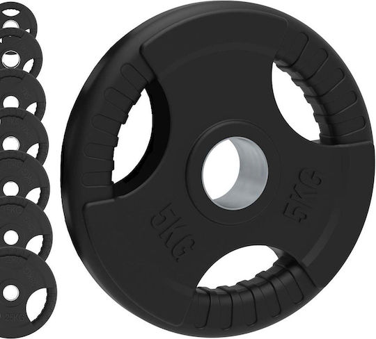 Scheibenset Olympischen Typs Gummierte 1 x 7.5kg Φ50mm mit Griffen
