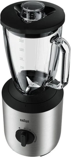Braun PowerBlend 3 Blender with Glass Jug 600 ml 800W Silver