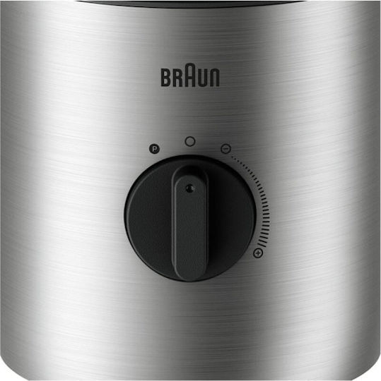 Braun PowerBlend 3 Blender with Glass Jug 600 ml 800W Silver