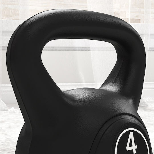 HomCom Kettlebell 4kg Μαύρο