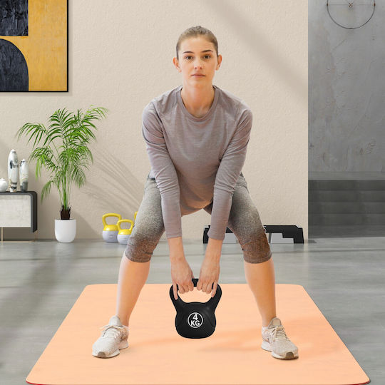 HomCom Kettlebell 4kg Μαύρο