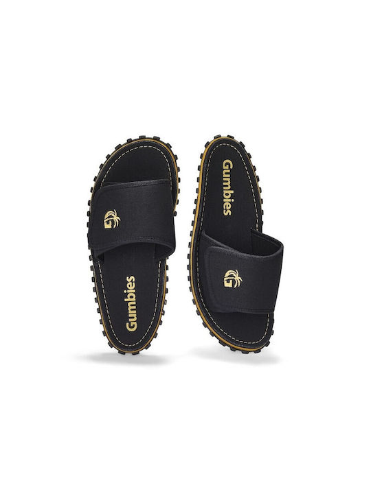 Gumbies Men's Slides Black