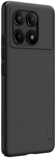 Nillkin Super Frosted Back Cover Silicon / Plastic Negru (Poco X6 Pro )