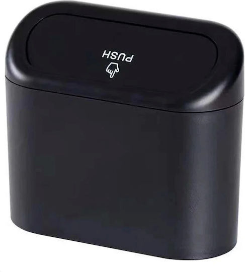Coș de Gunoi Auto Zola Capac Push-up 13.5 X 15.5 X 8 Cm Plastic Negru
