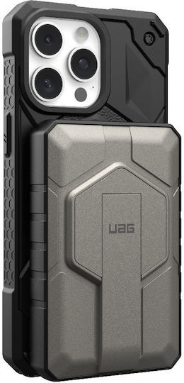 UAG Rugged MagSafe Power Bank 10000mAh 20W с USB-A порт и USB-C порт Titanium/Black