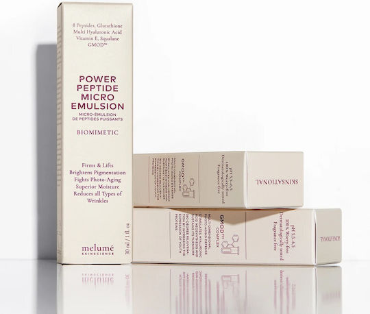 Melume Skinscience Power Peptide Micro Γαλάκτωμα Προσώπου για Ενυδάτωση & Αντιγήρανση με Πεπτίδια 30ml