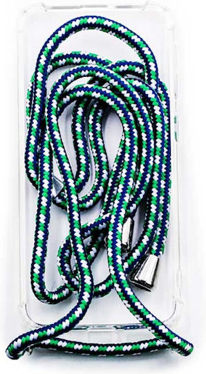 Forcell Cord Back Cover Σιλικόνης με Λουράκι Πράσινο (Huawei P20 Lite)