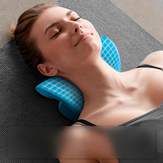 Anzorhal Neck Cervical Stretching Pillow Blue