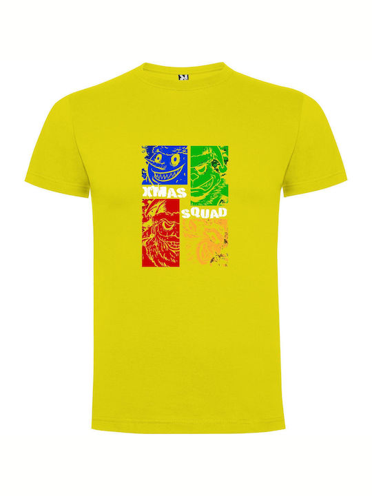 Squad T-shirt Yellow Cotton